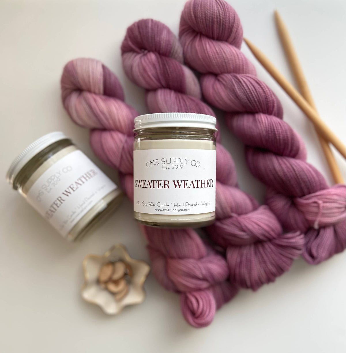 Sweater Weather color- Artisan Dyed Yarn - Multiple Bases