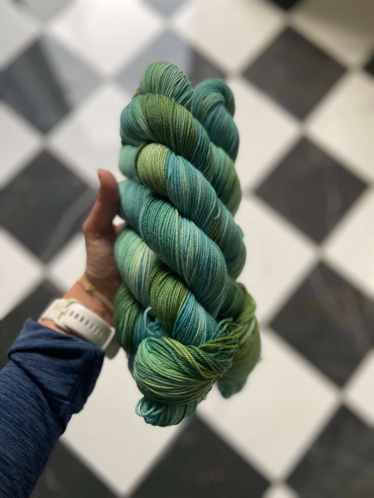 Christmas Tree Farm Colorway - Hand Dyed Yarn 