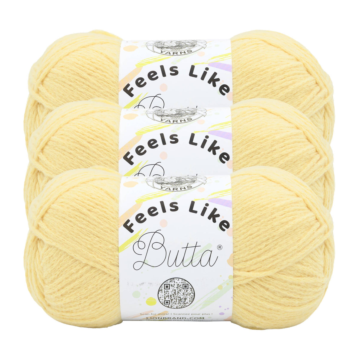 Lion Brand Yarn Feels Like Butta 3 Pack