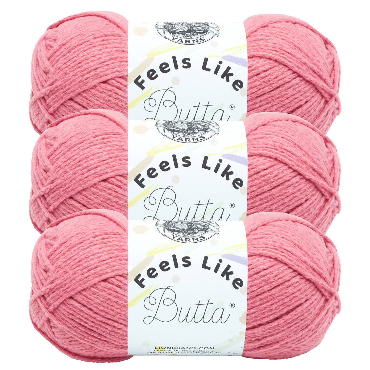 Lion Brand Yarn Feels Like Butta 3 Pack