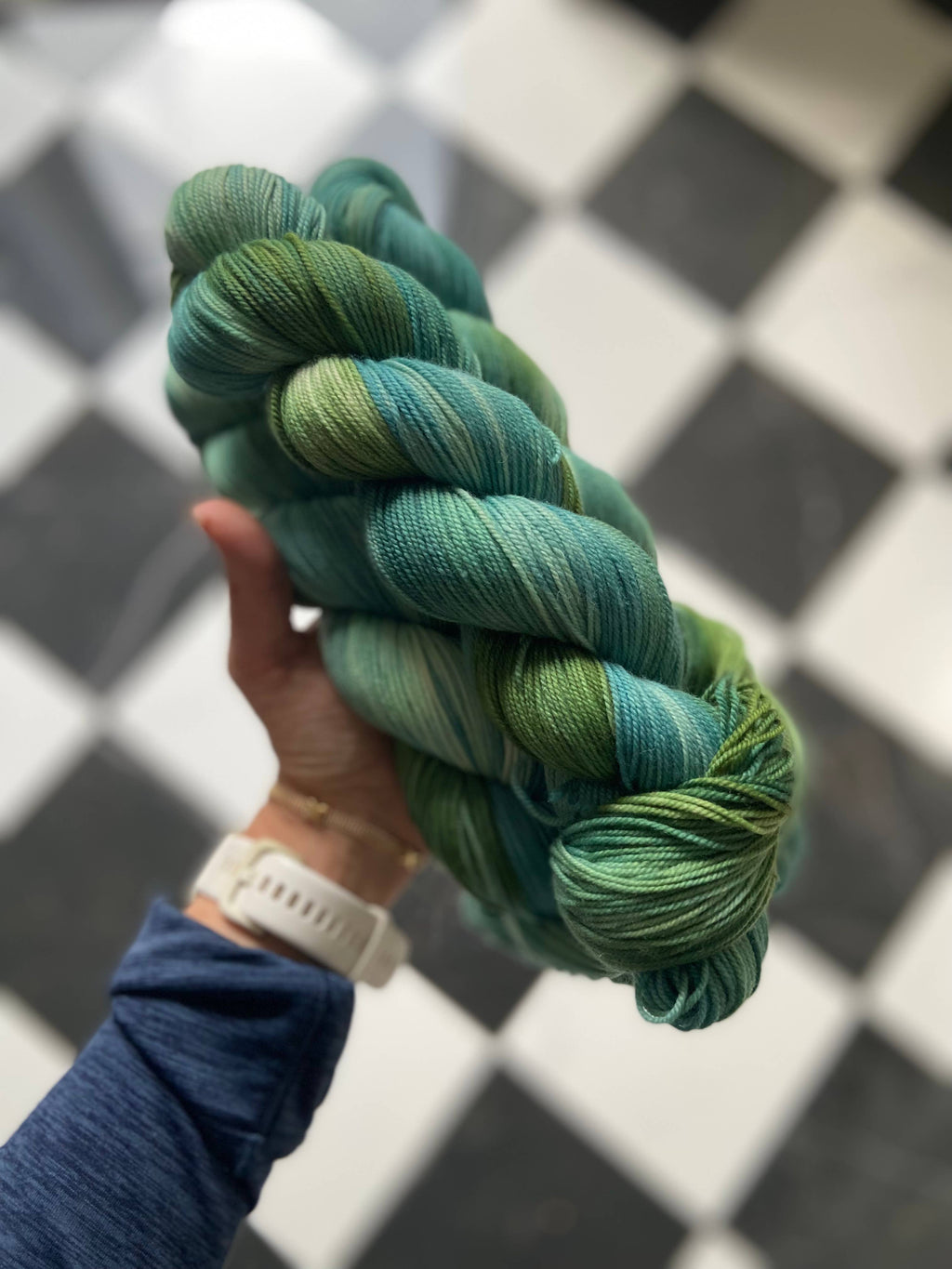 Christmas Tree Farm Colorway - Hand Dyed Yarn 