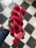 Candy Cane Colorway - Hand Dyed Yarn