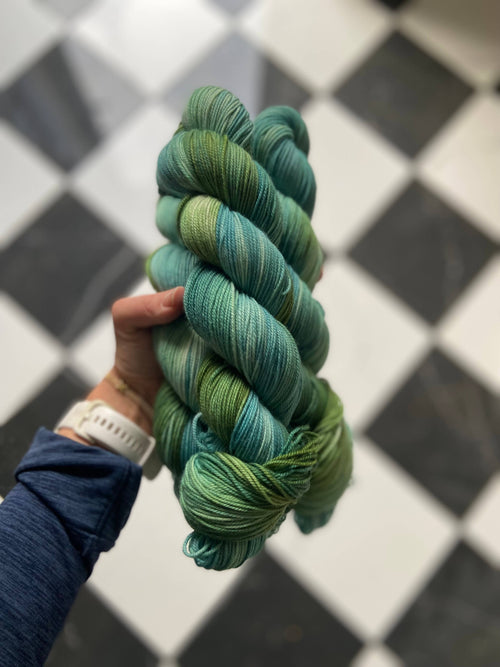 Christmas Tree Farm Colorway - Hand Dyed Yarn 